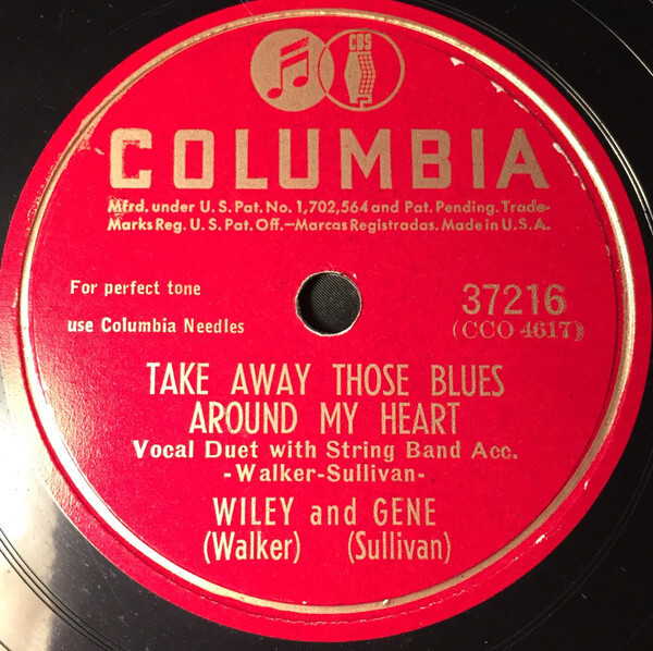 1940S M-NOS-NEW wiley walker K.C. BLUES/ TAKE AWAY THOSE BLUES MY HEART 37216 78