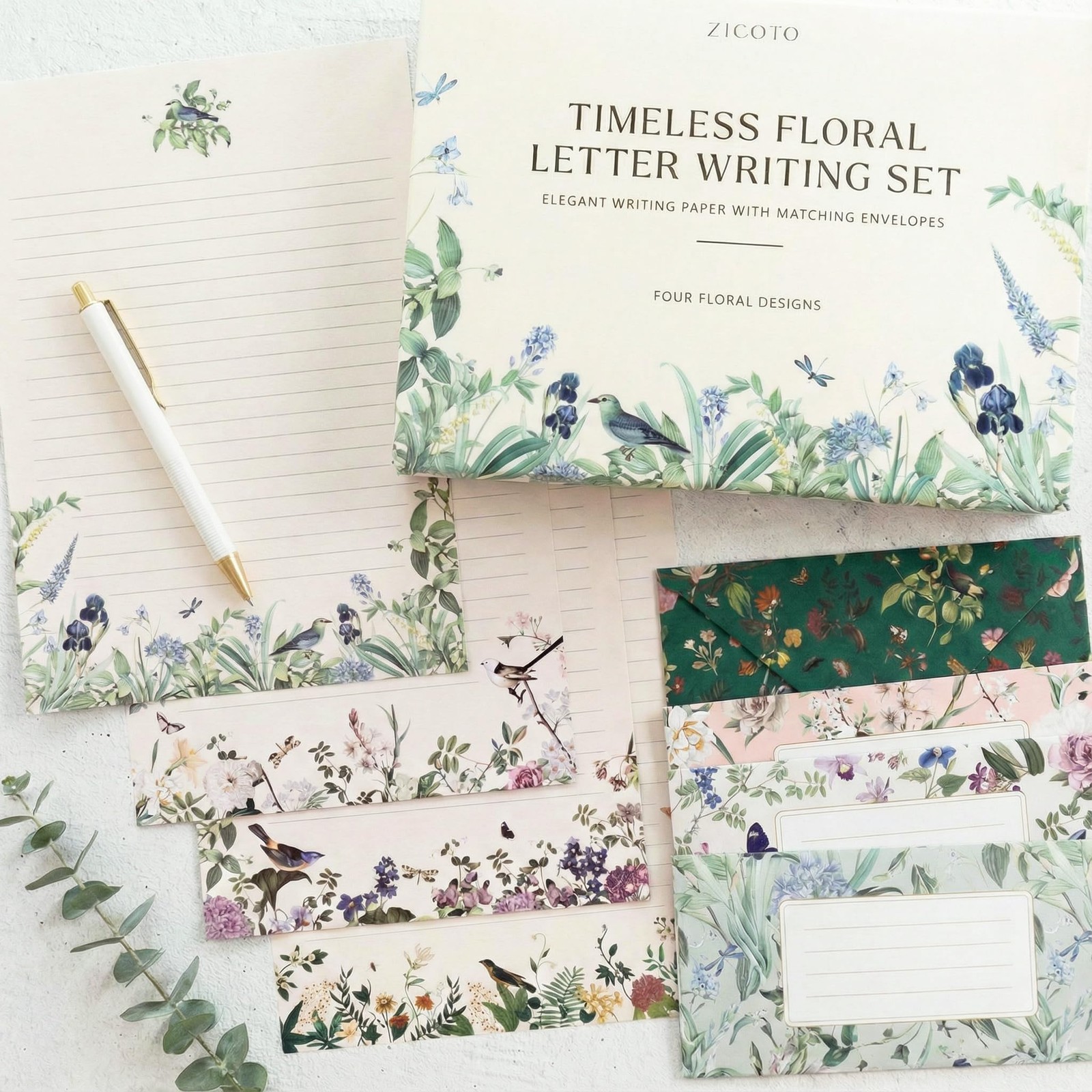 Beautiful Stationery Set with Envelopes - Premium-Quality, B5, Multicolor Beautiful Stationery Set with Envelopes - Premium-Quality, B5, Multicolor