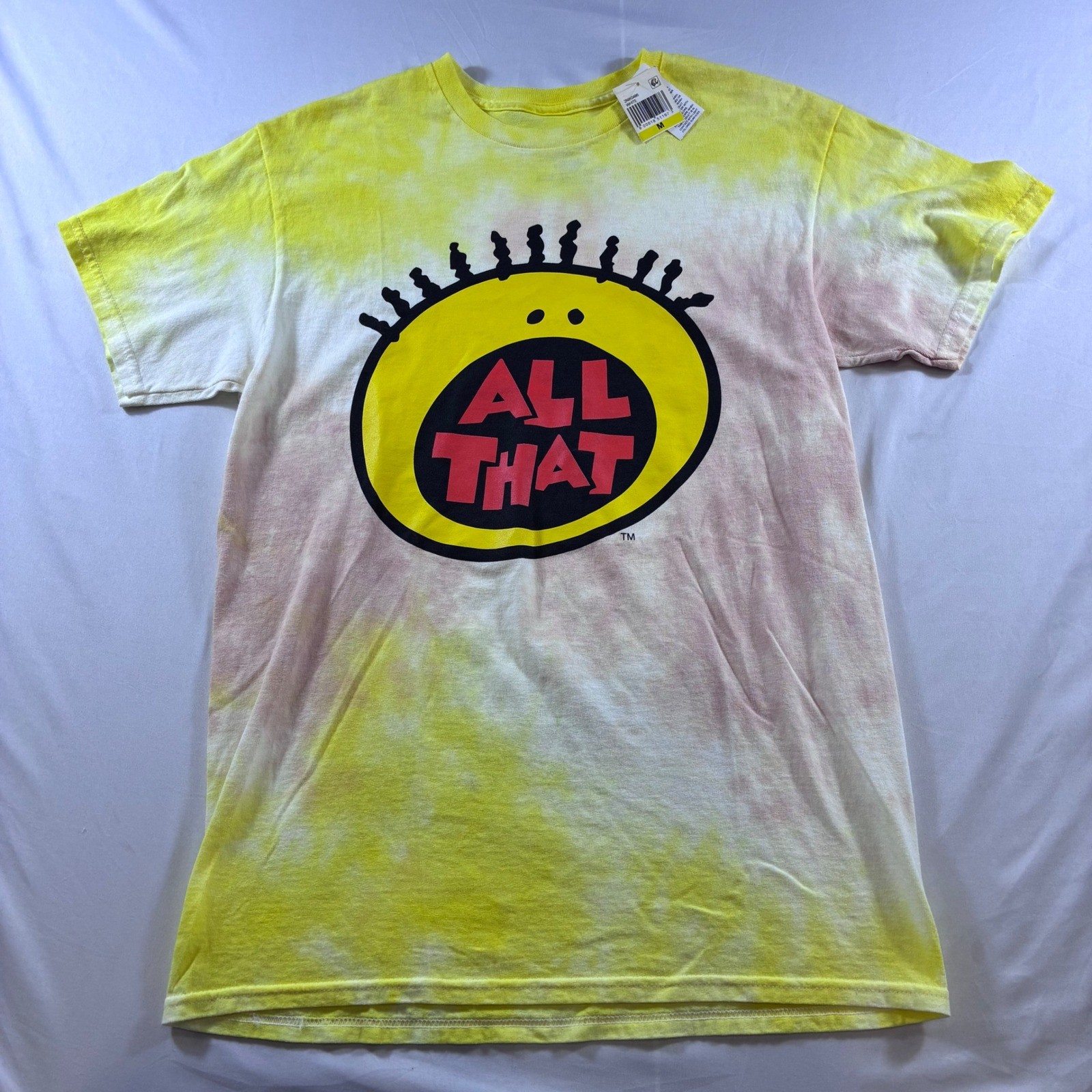 Nickelodeon All That Yellow Tie Dye Graphic T-Shirt Mens Medium NWT Nickelodeon All That Yellow Tie Dye Graphic T-Shirt Mens Medium NWT