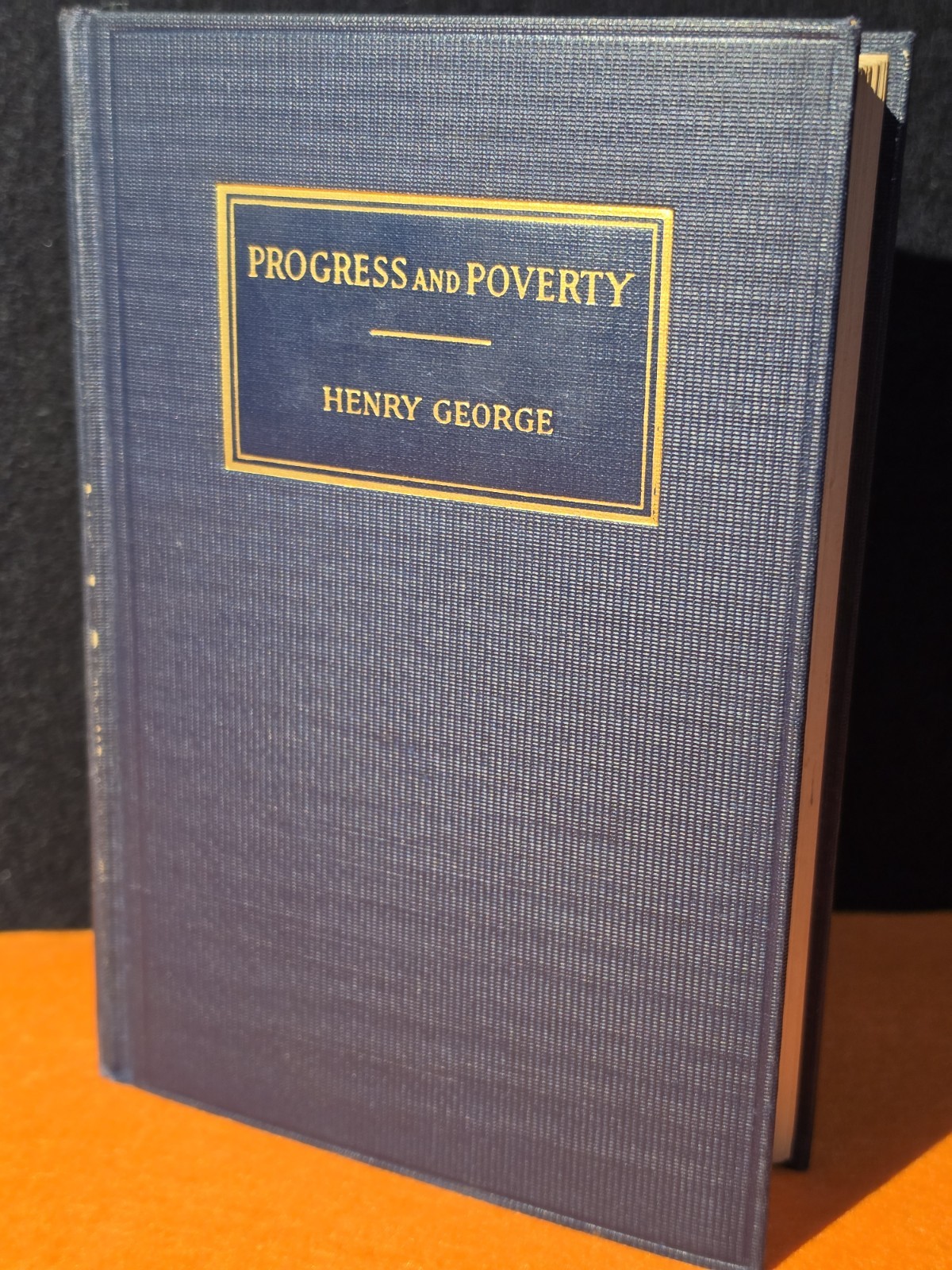 Beautiful - Progress and Poverty - Henry George - 50th Anniversary - 1938 HC 