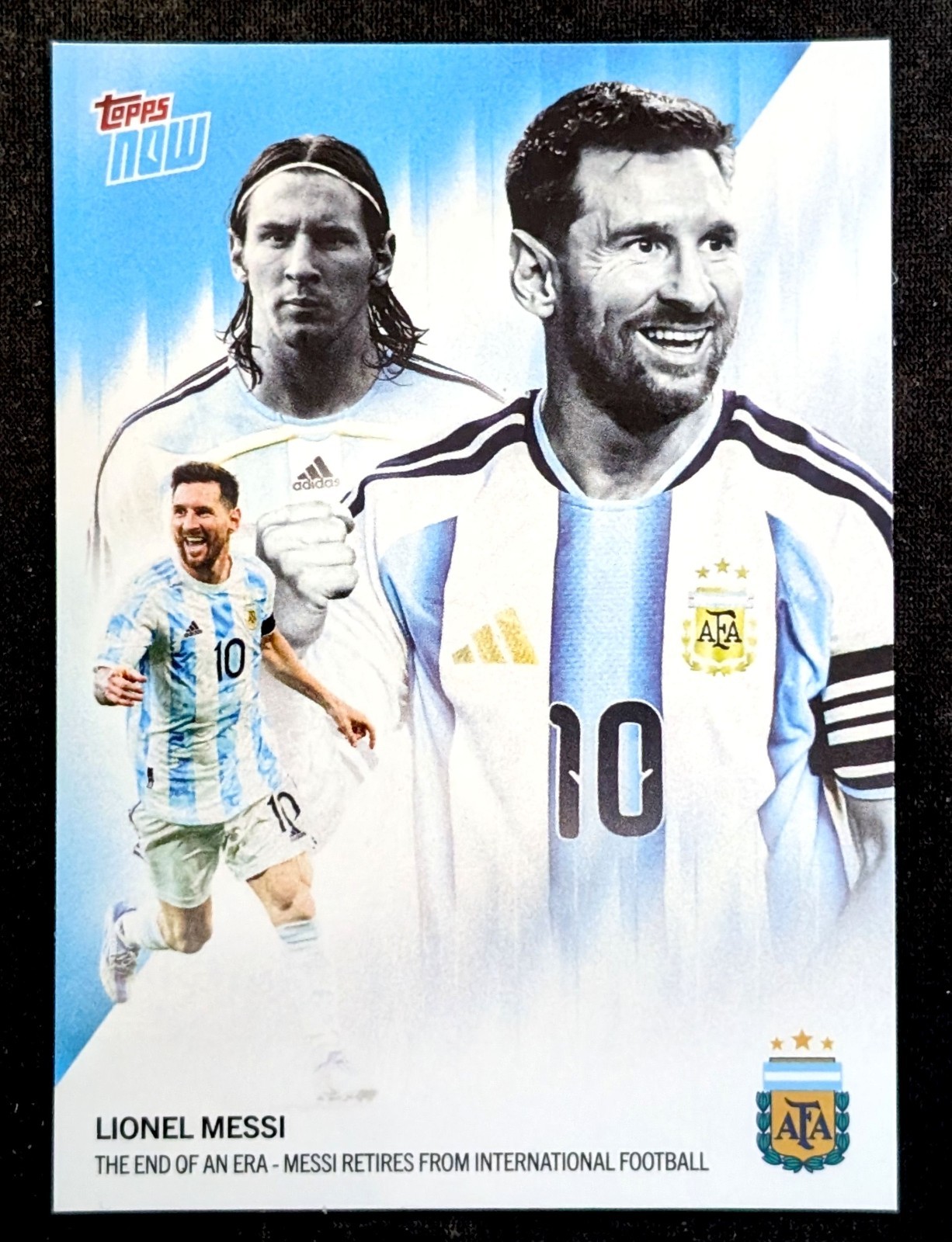 Lionel Messi #1 2026 Topps Now Argentina Messi Retires Limited Print