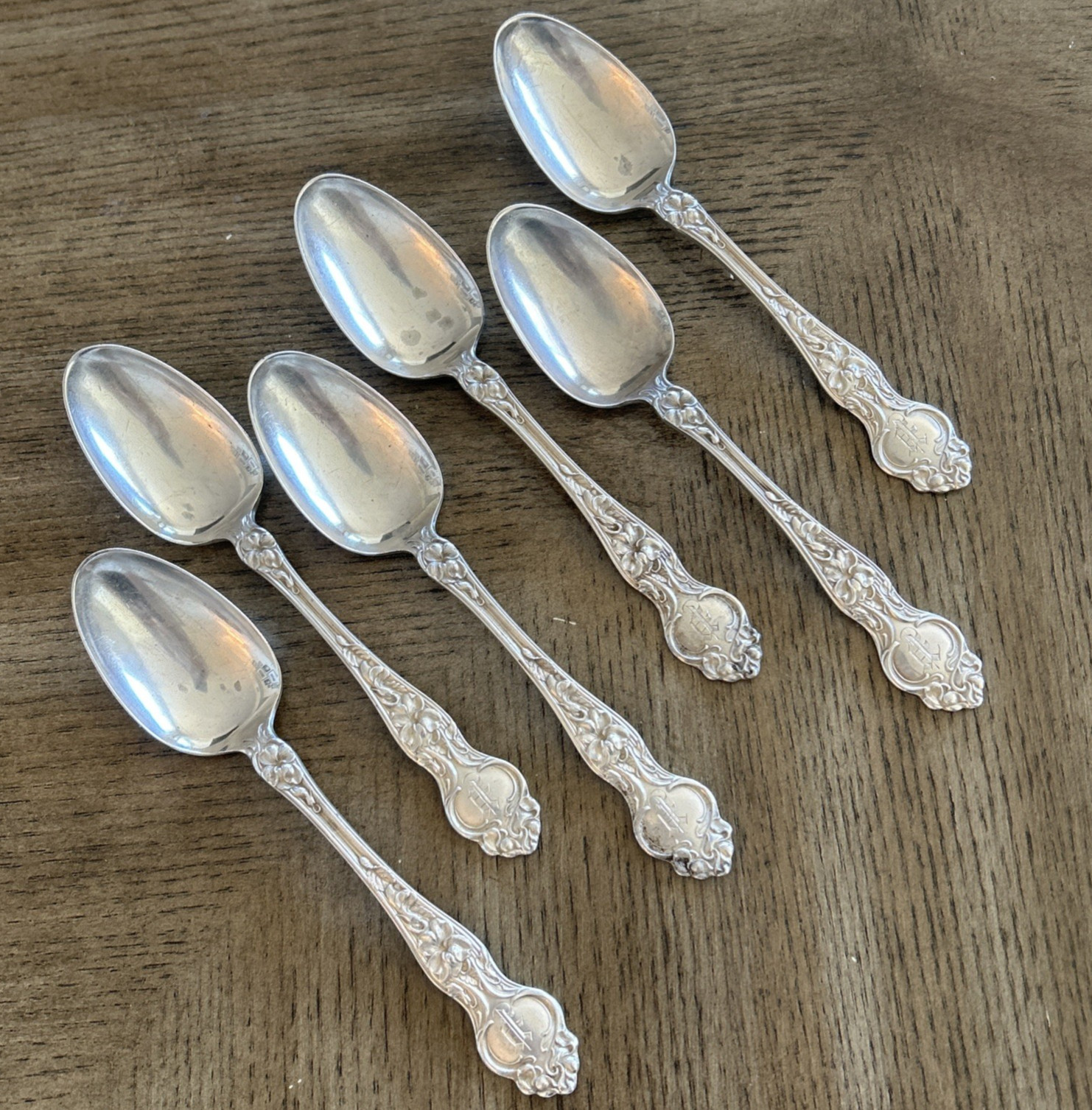 6pc RW & S VIOLET by Wallace Silver Sterling Silver 6\