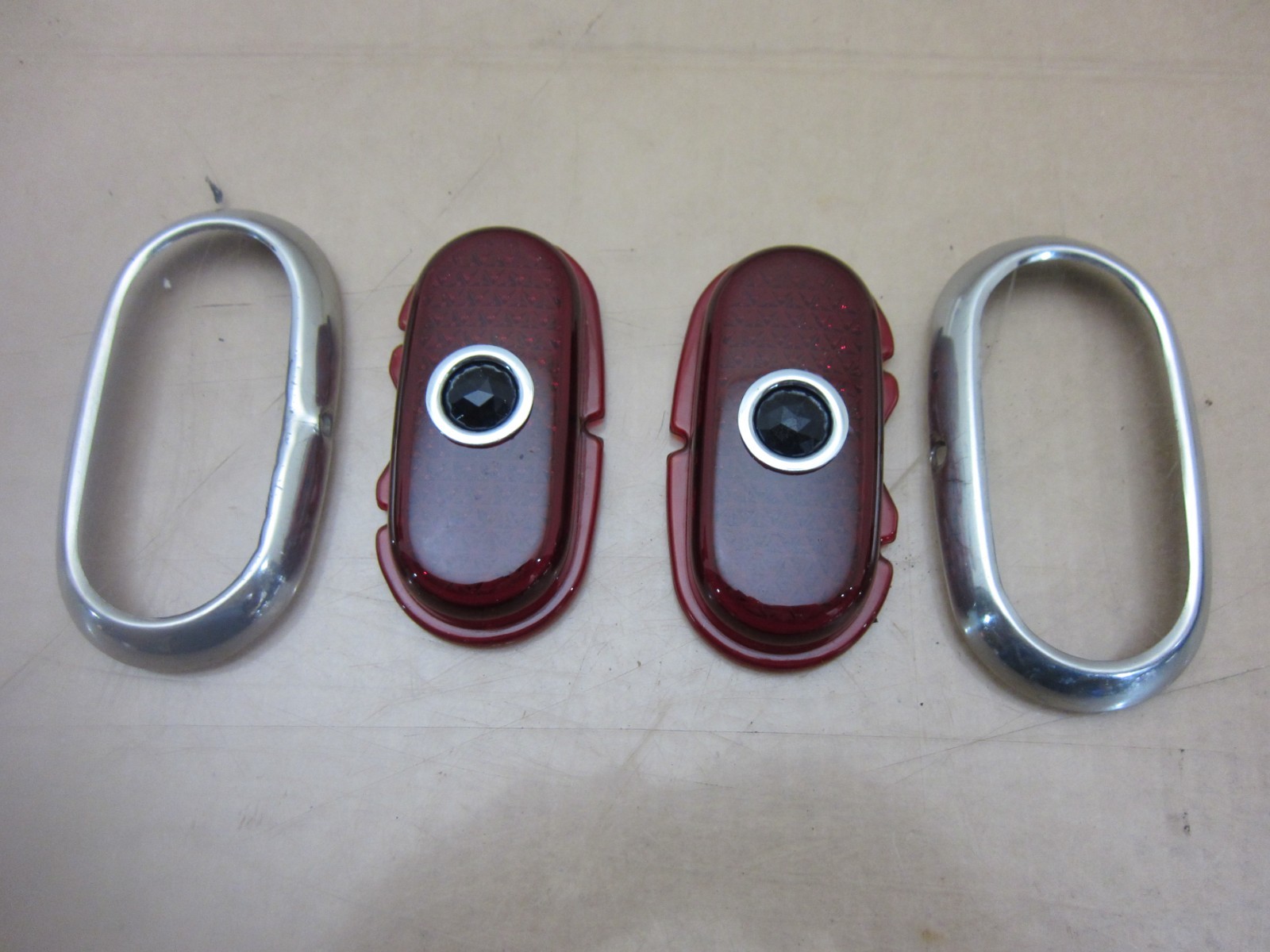 1942-1948 Ford passenger car blue dot taillight lenses 1942-1948 Ford passenger car blue dot taillight lenses