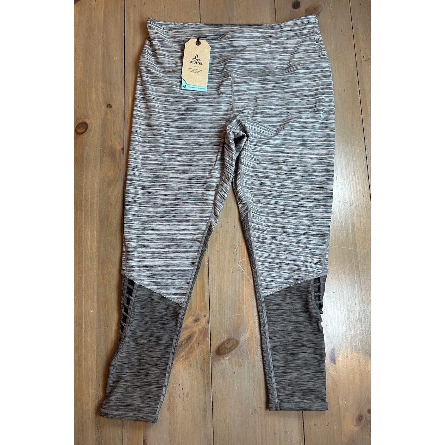 NEW prAna WOMEN\'S Bohemio 7/8 Gray LEGGING SZ XL INSEAM 24 NEW prAna WOMEN\'S Bohemio 7/8 Gray LEGGING SZ XL INSEAM 24