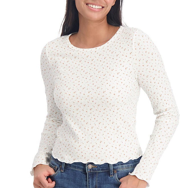 Aéropostale Women\'s Shrunken Tee Size L Floral