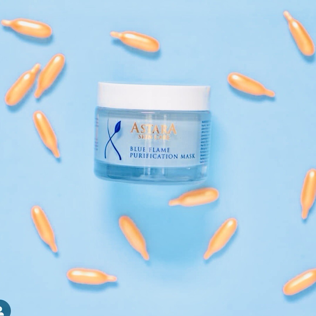Astara Blue Flame Purification Mask, All skin Types, 100% Vegan Skincare