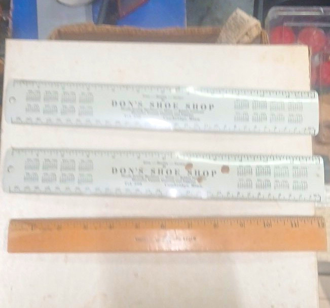 Vintage Original Folding Advertising Rulers Lot of 3 Measuring Rules