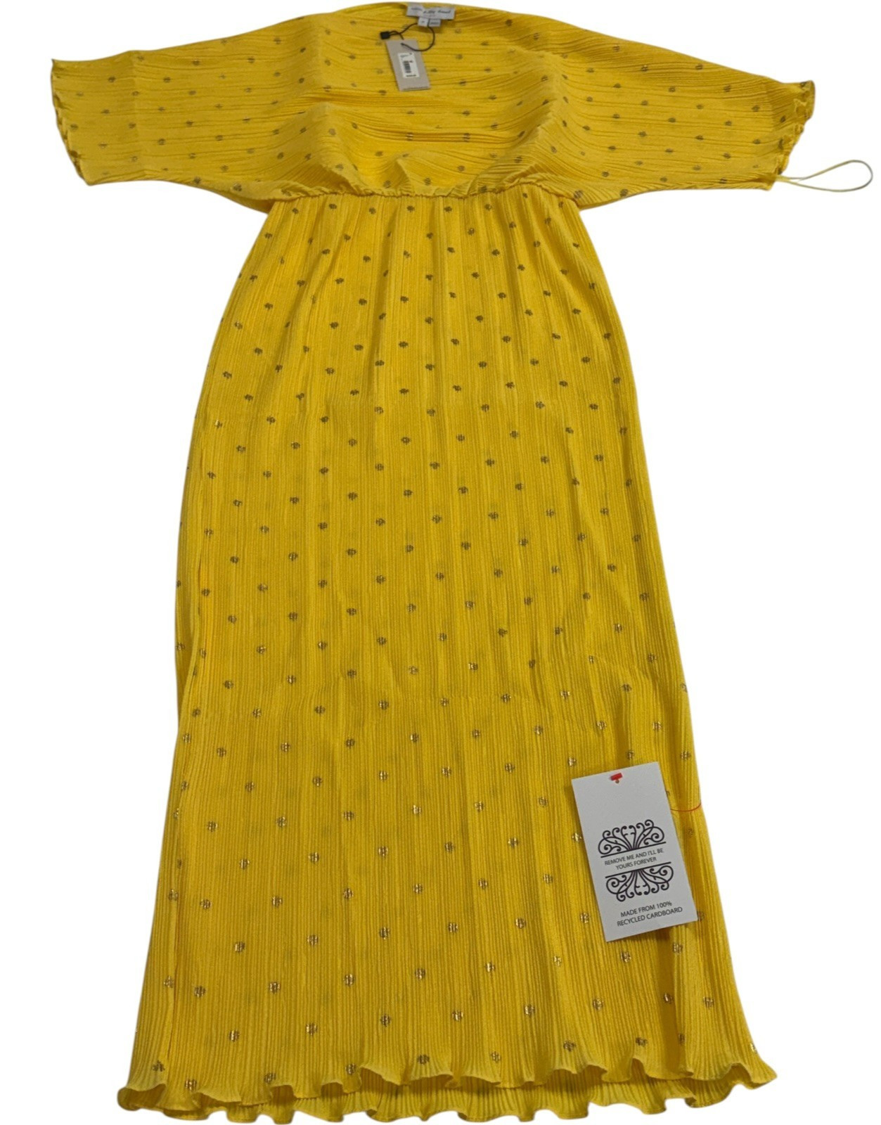 Never Fully Dressed Buttercup Plisse Tilly Dress Medium NFDDR2256 Midi