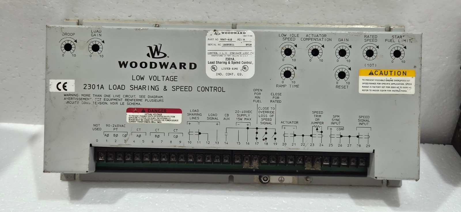 WOODWARD 9907-018 Load Sharing & Speed Control Rev H WOODWARD 9907-018 Load Sharing & Speed Control Rev H