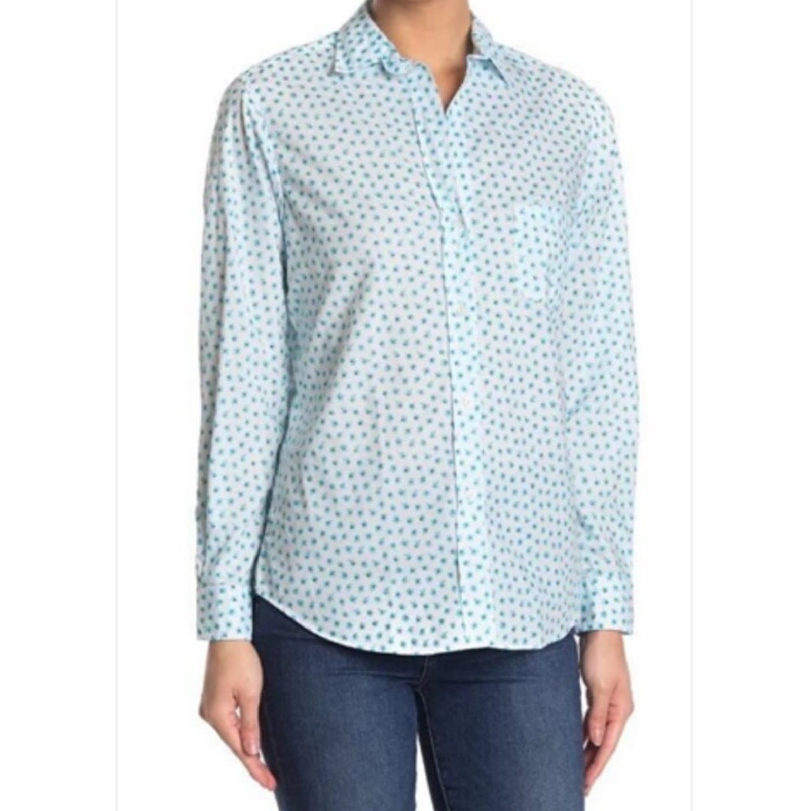 GRAYSON The Hero Button-Up Shirt in Claire Size 3 Medium Floral