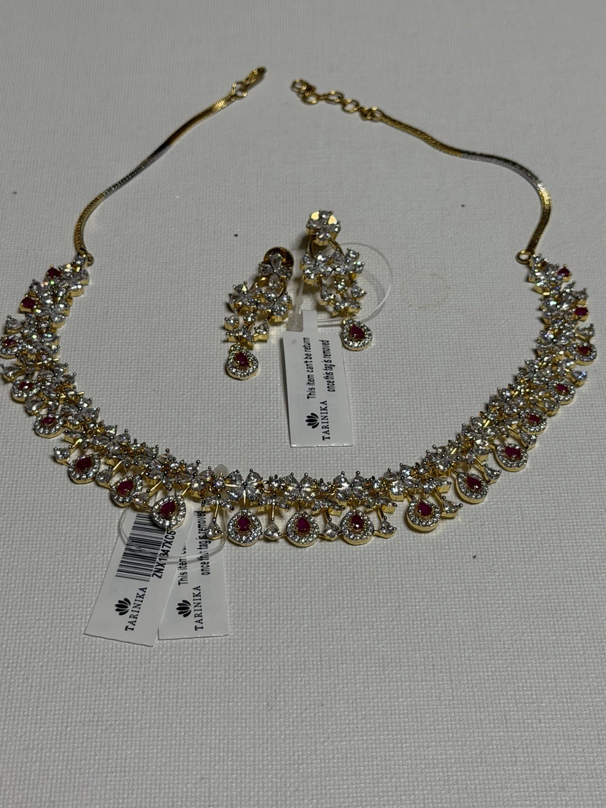 Stunning Gold Plated Royal Jewelry Set