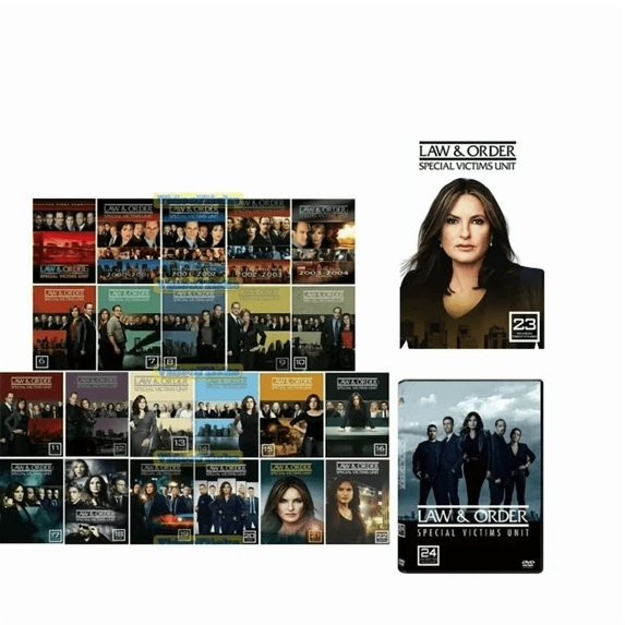 Law & Order: Special Victims Unit SVU Seasons 1-24 Complete DVD Collection Set