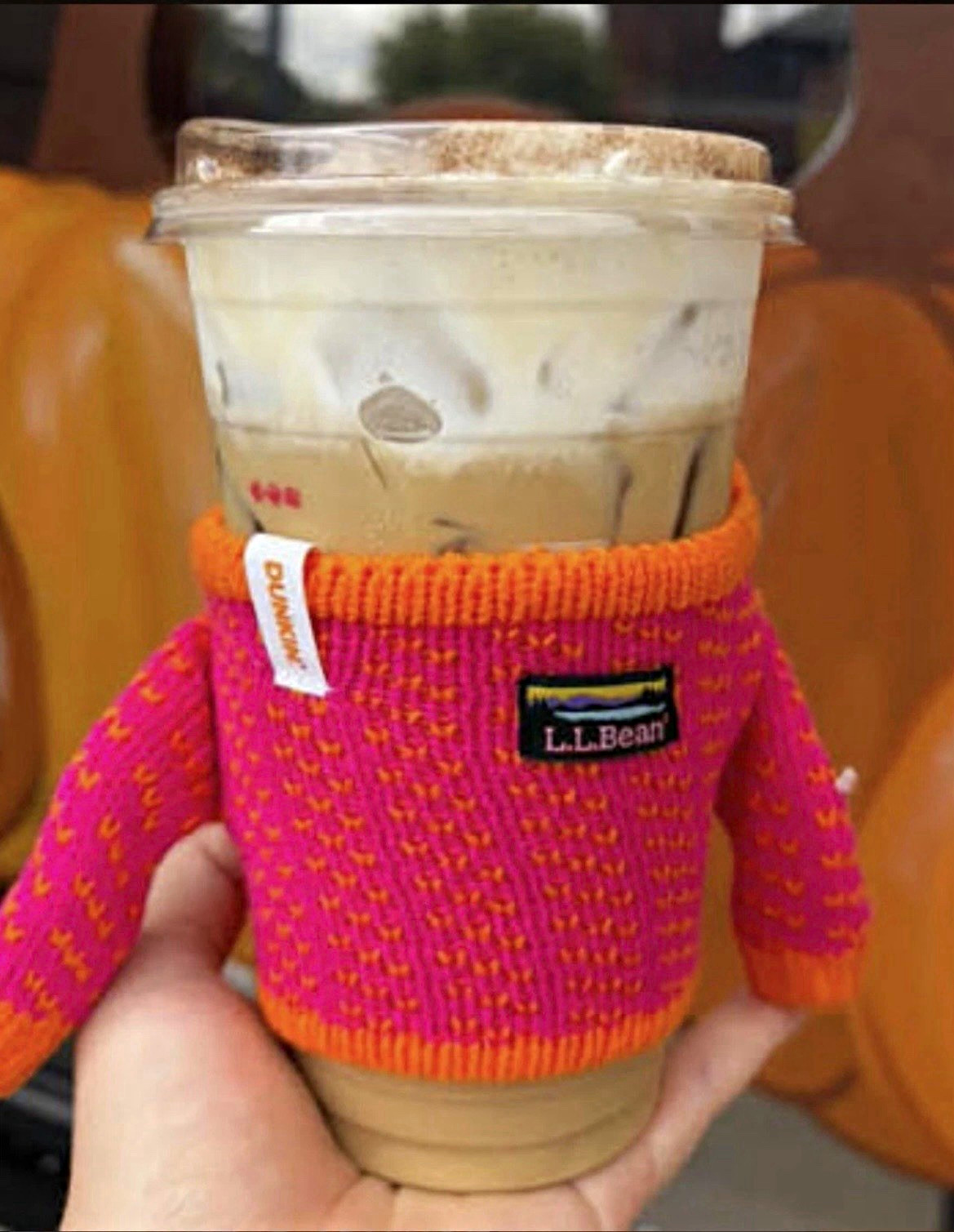 DUNKIN\' × L.L. BEAN SWEATER ICED COFFEE SLEEVE BRAND NEW SEALED LIMITED EDITION DUNKIN\' × L.L. BEAN SWEATER ICED COFFEE SLEEVE BRAND NEW SEALED LIMITED EDITION