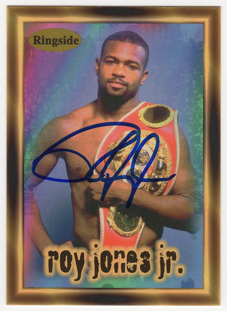 Roy Jones Jr. Signed 1996 Ringside Boxing Trading Card #23 - (SCHWARTZ COA)