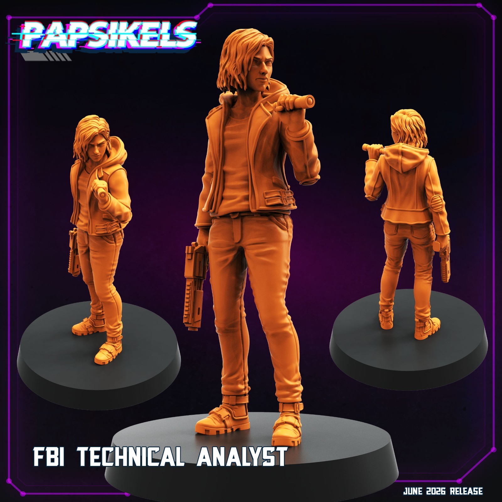 FBI Technical Analyst Papsikels Miniature Cyberpunk