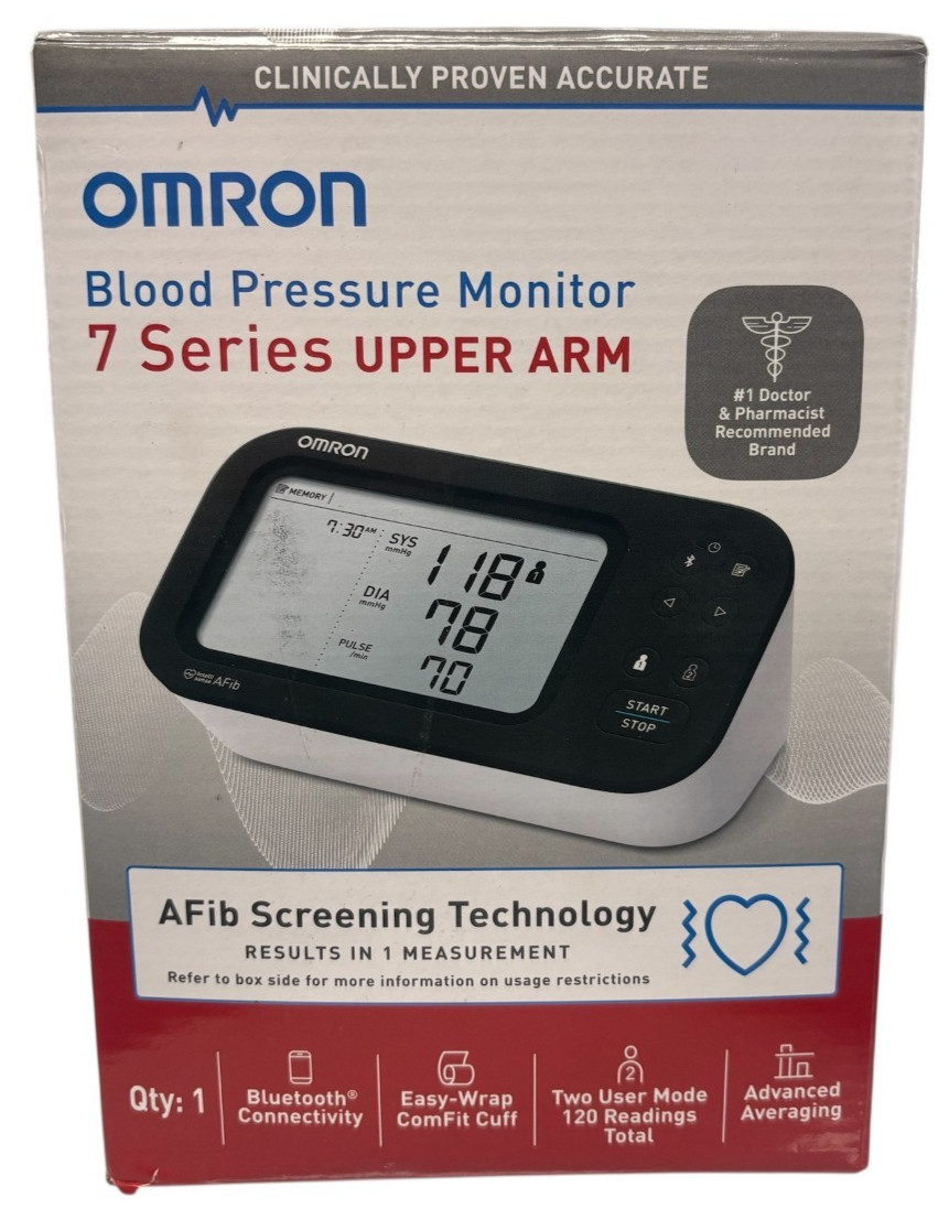 OMRON 7 Series - BP7360 AFib Screening - Upper Arm Blood Pressure Monitor