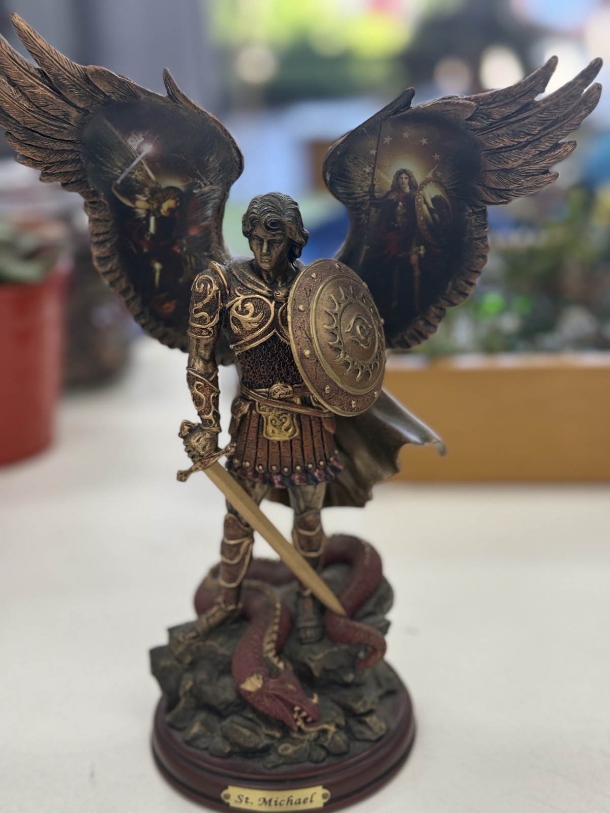 Bradford Exchange – Archangel Michael “Triumphant Warrior” Sculpture – Bronze Bradford Exchange – Archangel Michael “Triumphant Warrior” Sculpture – Bronze