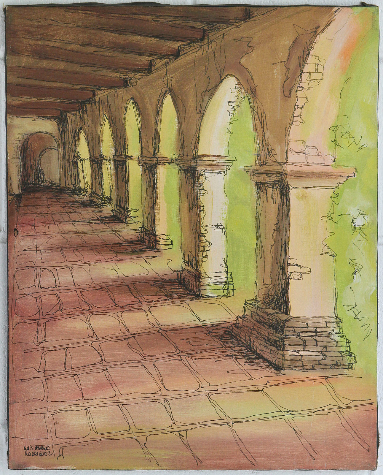Luis Carlos Rodriguez Original Mixed Media \