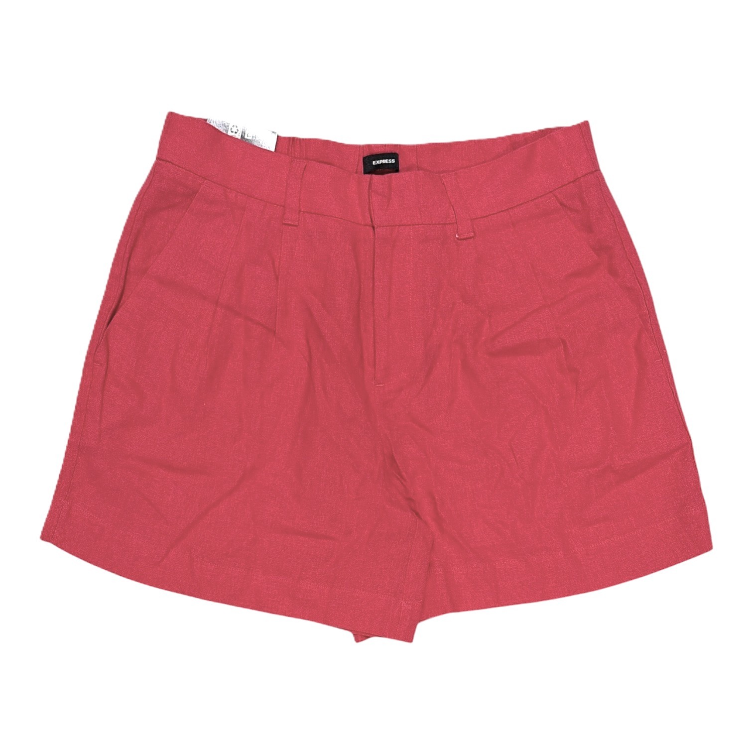 Express Women\'s Classic Fit Lightweight Linen Blend Short (Pink, 8) Express Women\'s Classic Fit Lightweight Linen Blend Short (Pink, 8)