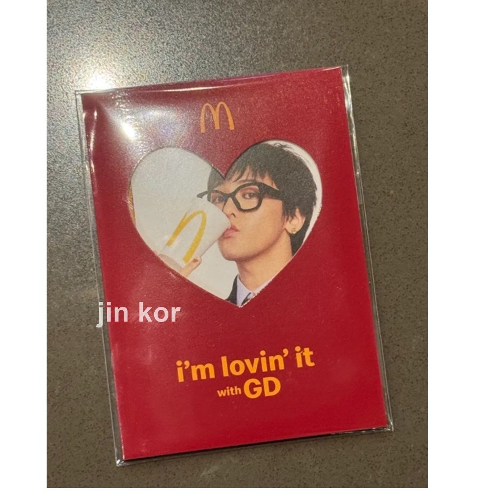 GDRAGON G-DRAGON GD McDonald's PEACEMINUSONE Photo Card SET + Track