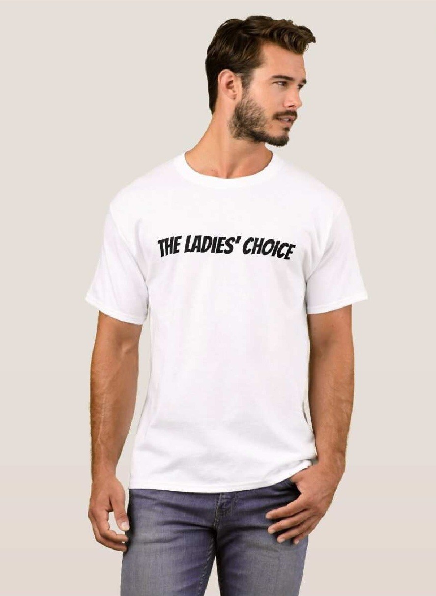 The Ladies\' Choice White Men\'s Cotton T-Shirts