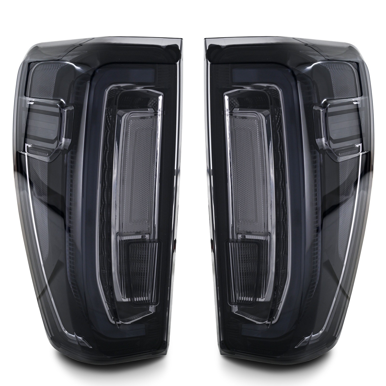 LED Smoked Tail Lights For 2019-2024 GMC Sierra 1500/2500 W/Sequential Signal *2