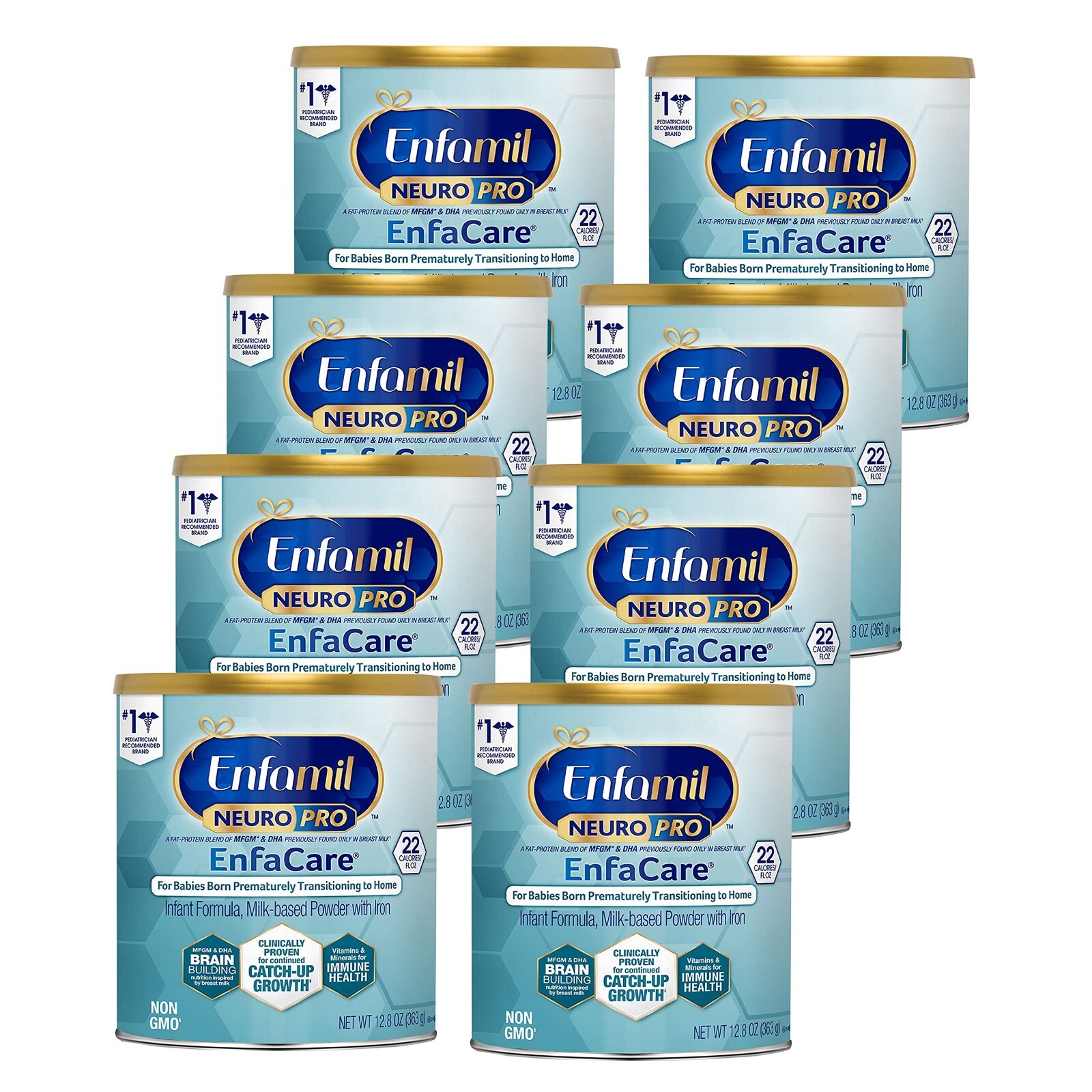 4 Enfamil EnfaCare NeuroPro Powder  Formula - 13.1 oz cans - Exp 2027+