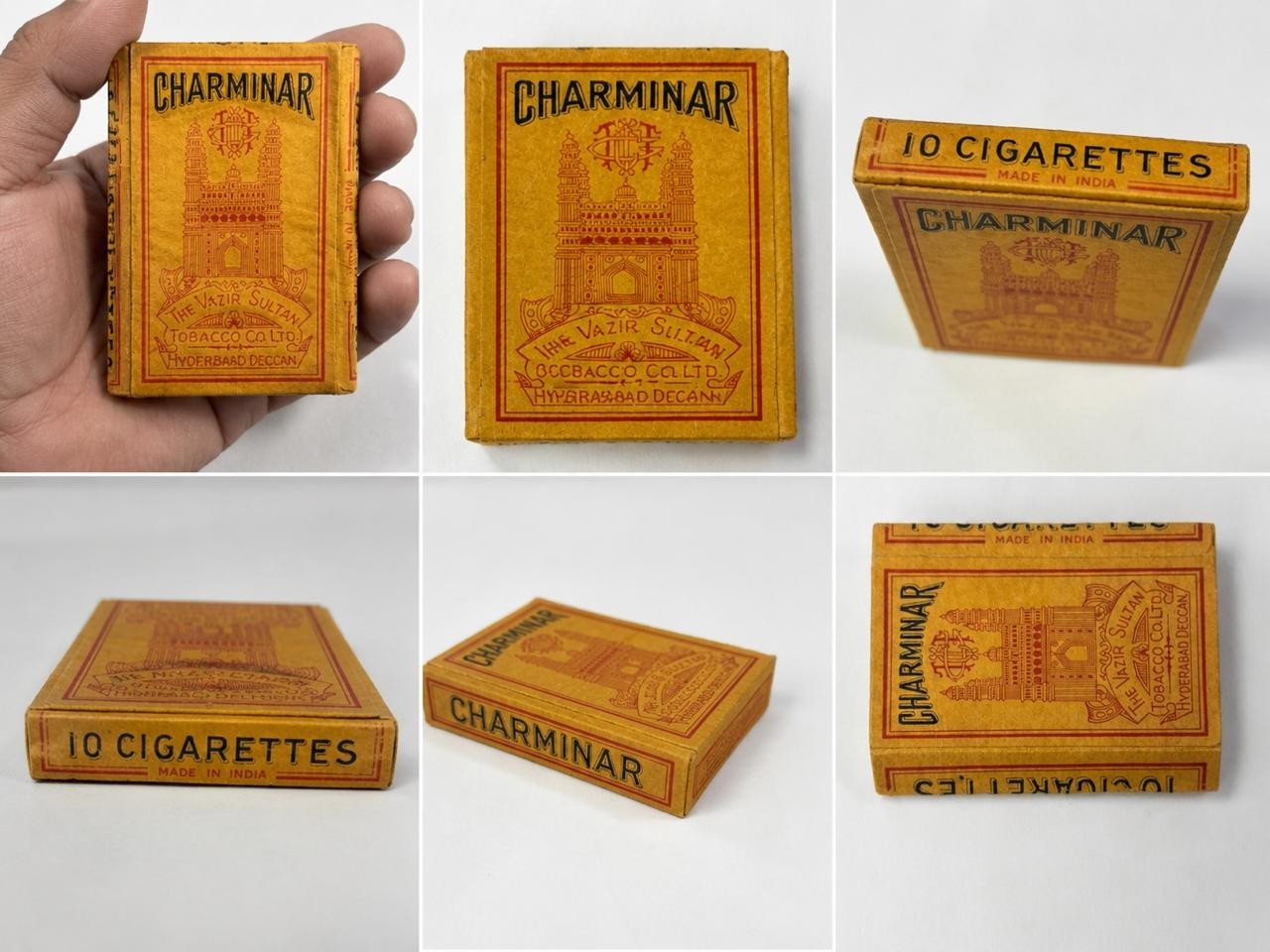 Vintage Charminar Cigarettes Packet– The Vazir Sultan Tobacco Co. Ltd. Hyderabad