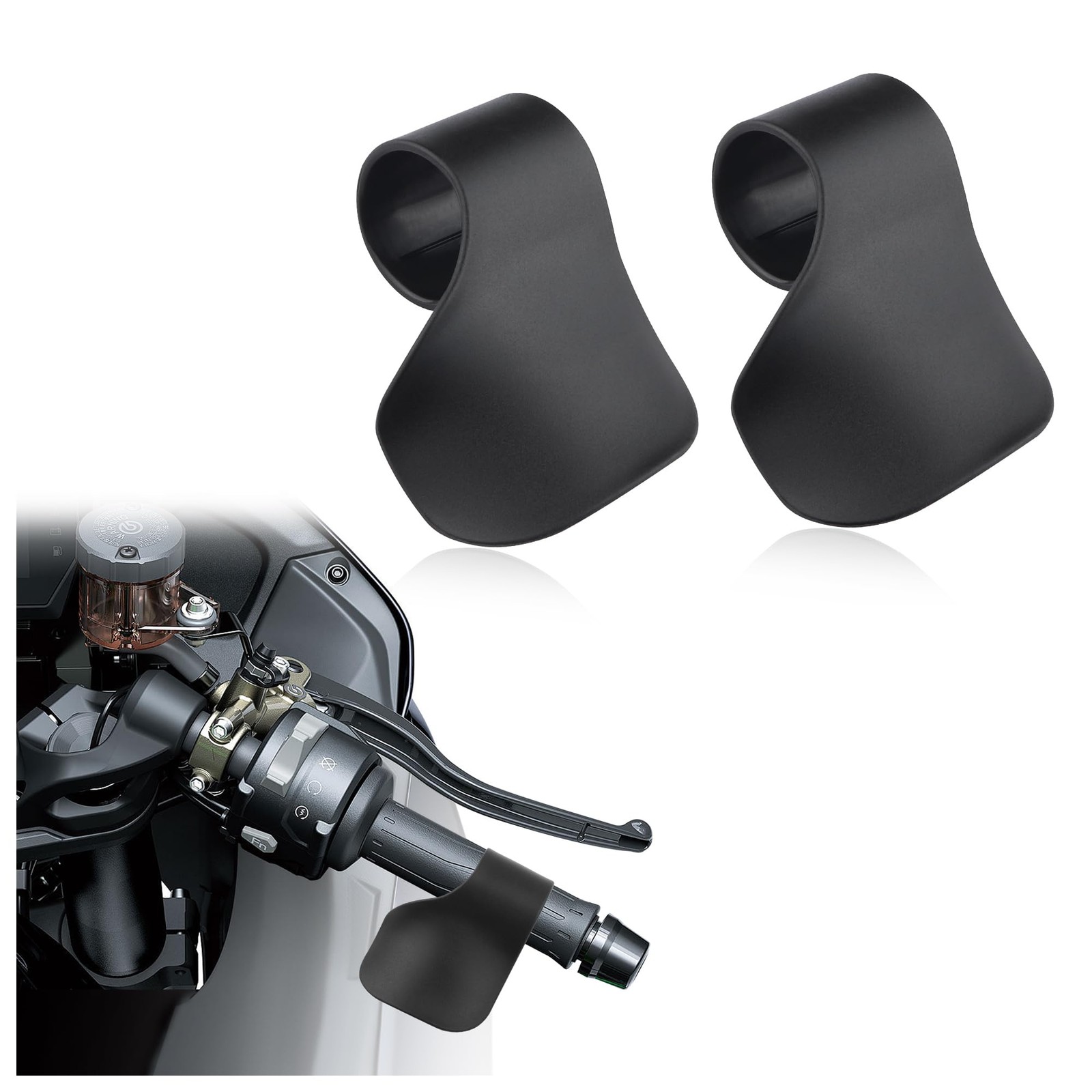 2PCS Motorcycle Cruise Control,AntiSlip Motorcycle Throttle Assist Mounting o...