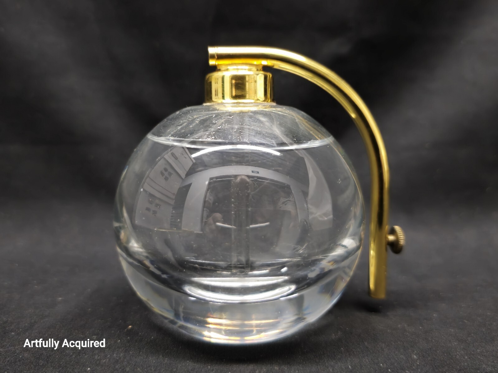 glass ball art deco perfume atomizer bottle vintage # 5858 glass ball art deco perfume atomizer bottle vintage # 5858