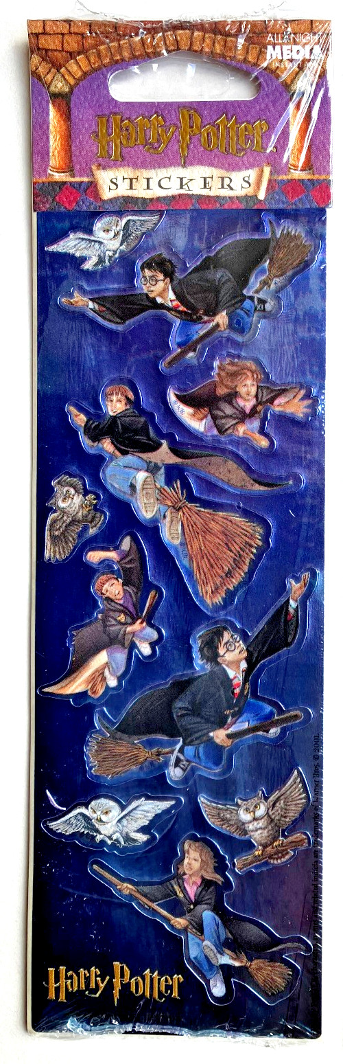 Blue Metallic Harry Potter Sorcerer's Stone 'Flying at Hogwarts' VINTAGE * RARE