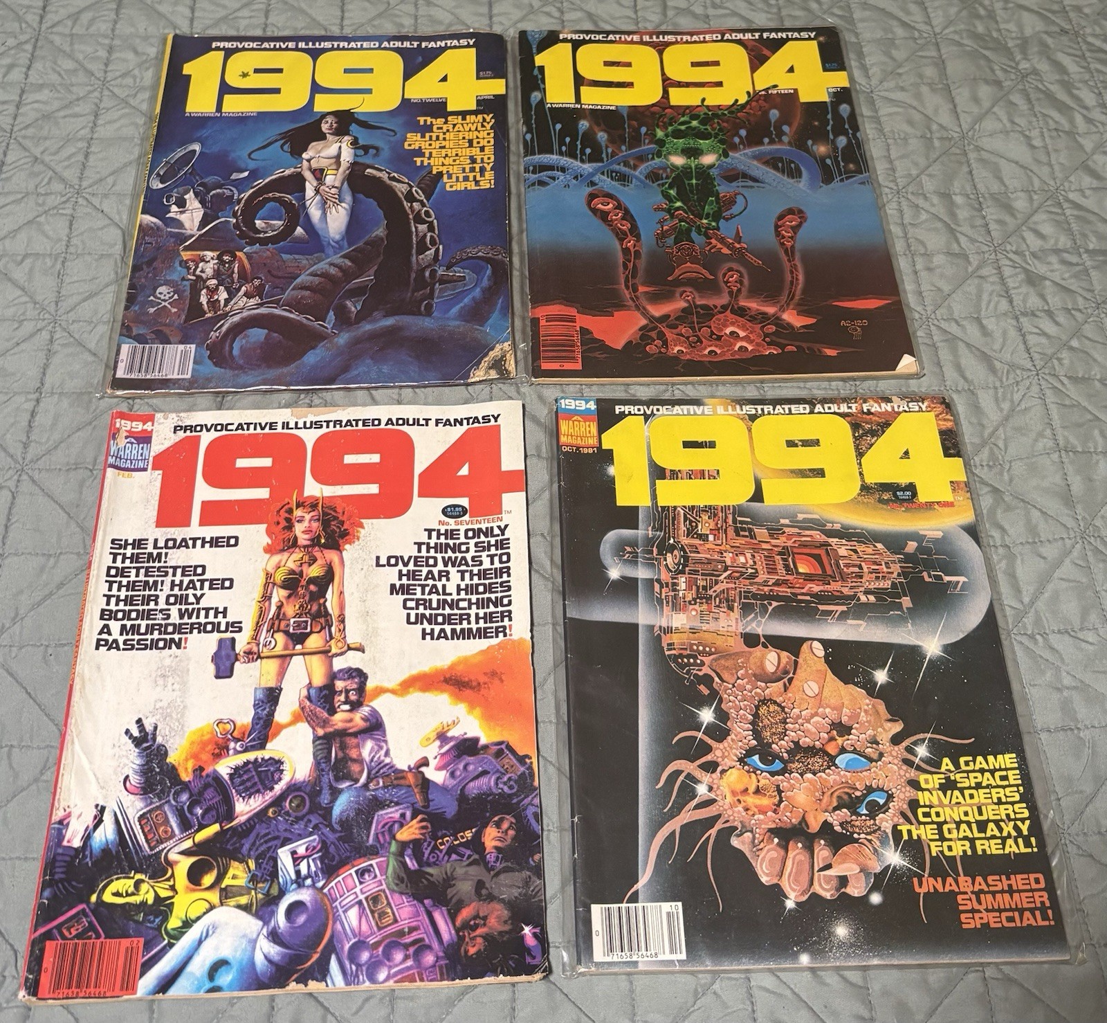 1984/1994 Warren Publishing Magazine Issues: 12 15 17 21 Fantasy 1984/1994 Warren Publishing Magazine Issues: 12 15 17 21 Fantasy