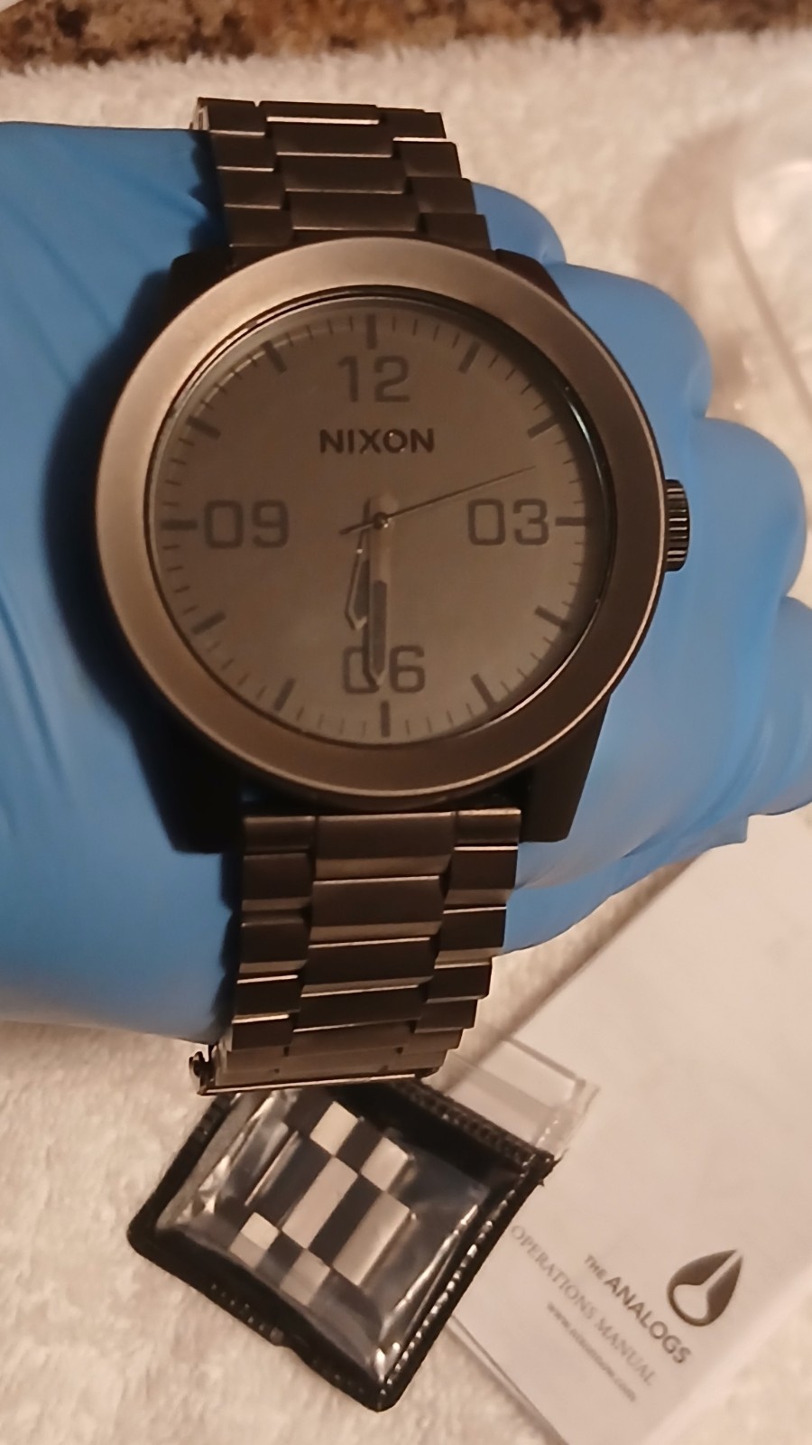 Nixon Men watch Take Charge The Corporal StainSteel Watch 12G Gun Metal New Batt