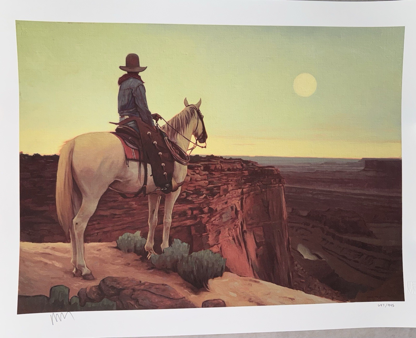 Mark Maggiori’s - “FULL MOON RISING” - Signed Print - 16” X 11”
