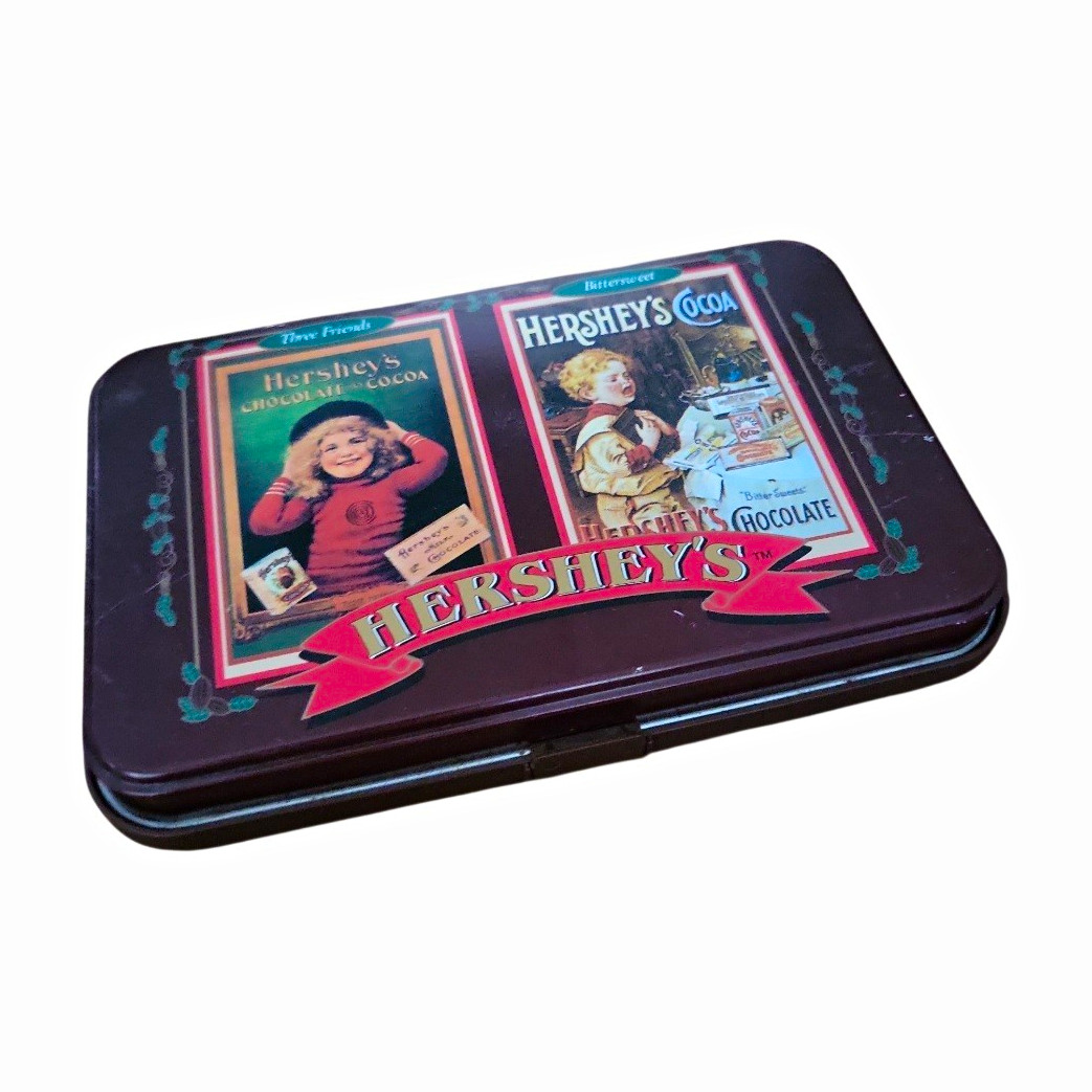 Vintage Hershey\'s Limited Edition 1997 Collector Tin w/ Playing Cards 2 Decks