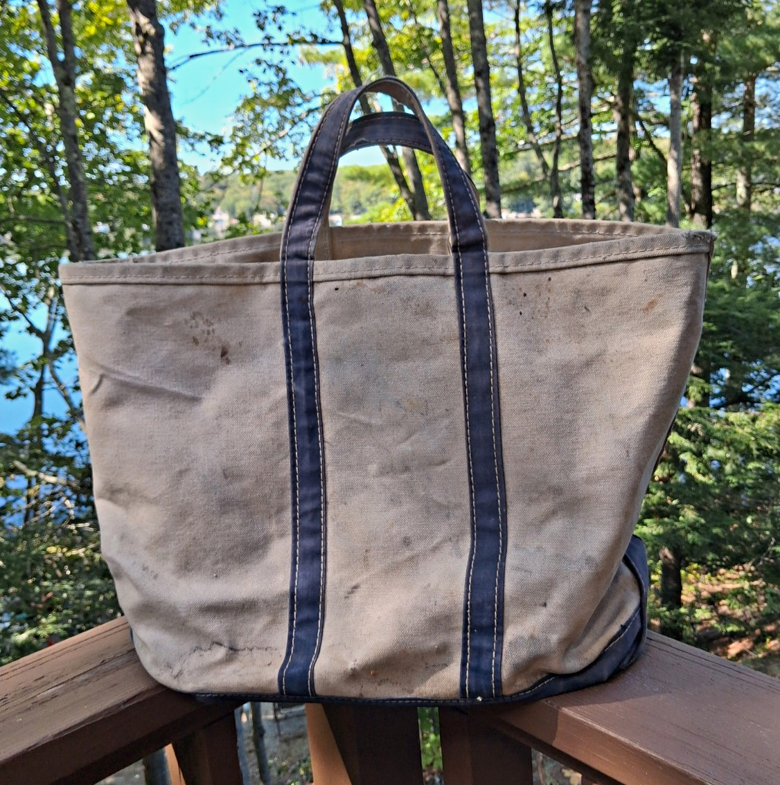 Vintage L.L. Bean, Single Stitched, Boat and Tote Large, 70's -80's LL Bean Bag Vintage L.L. Bean, Single Stitched, Boat and Tote Large, 70's -80's LL Bean Bag