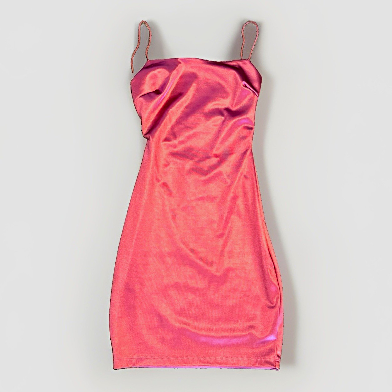 Windsor Pink Satin Strappy Backless Mini Dress Size XS Windsor Pink Satin Strappy Backless Mini Dress Size XS
