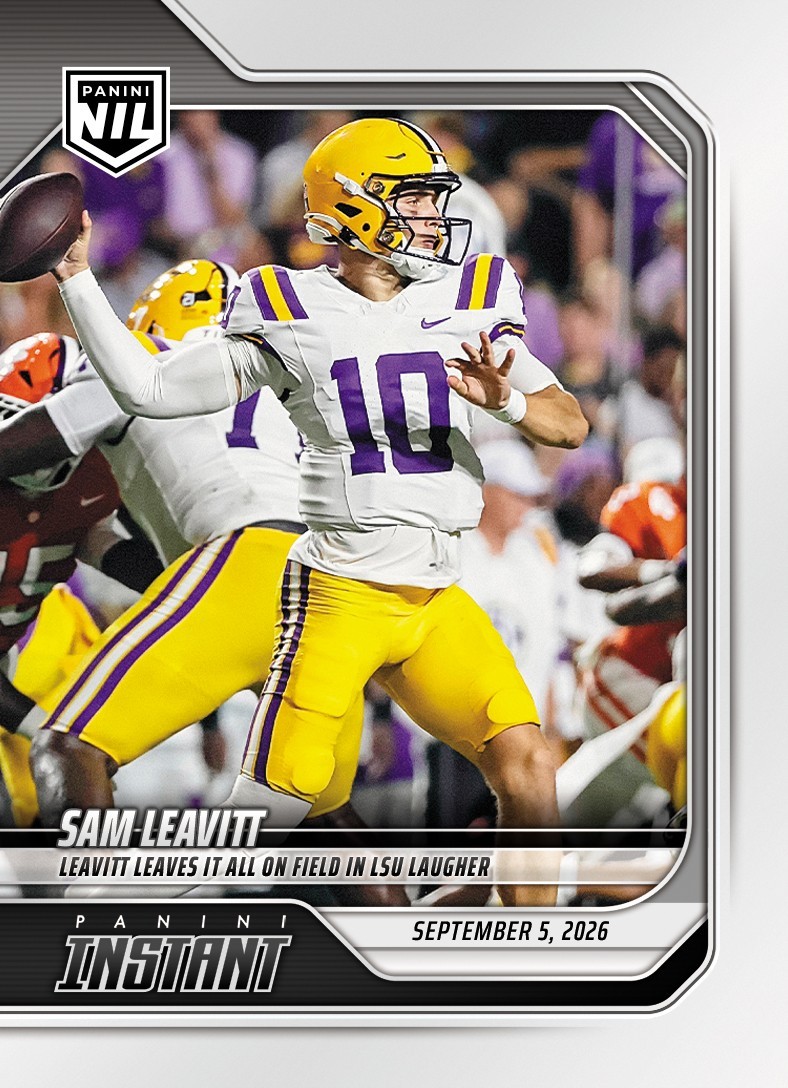 2026 Panini Instant NIL #1-SLE Sam Leavitt LSU Tigers PRESALE