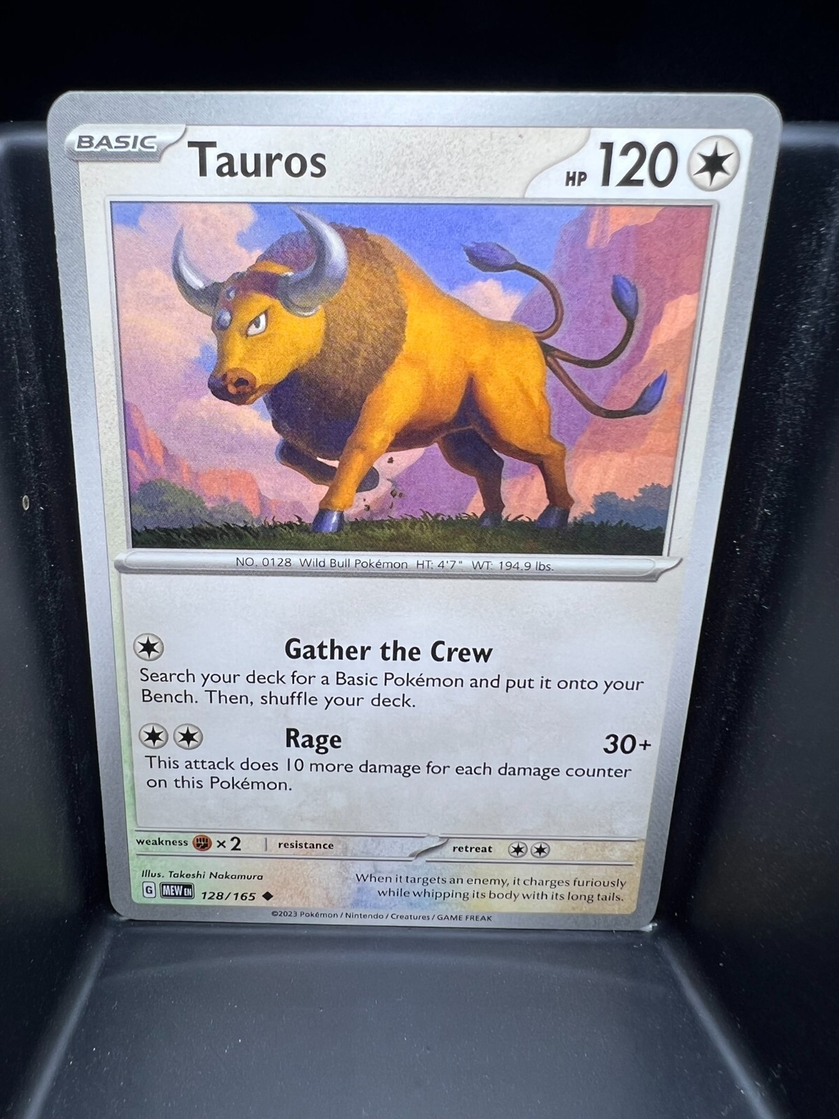 Tauros 128/165 Sv: Scarlet & Violet 151 Regular Tauros 128/165 Sv: Scarlet & Violet 151 Regular