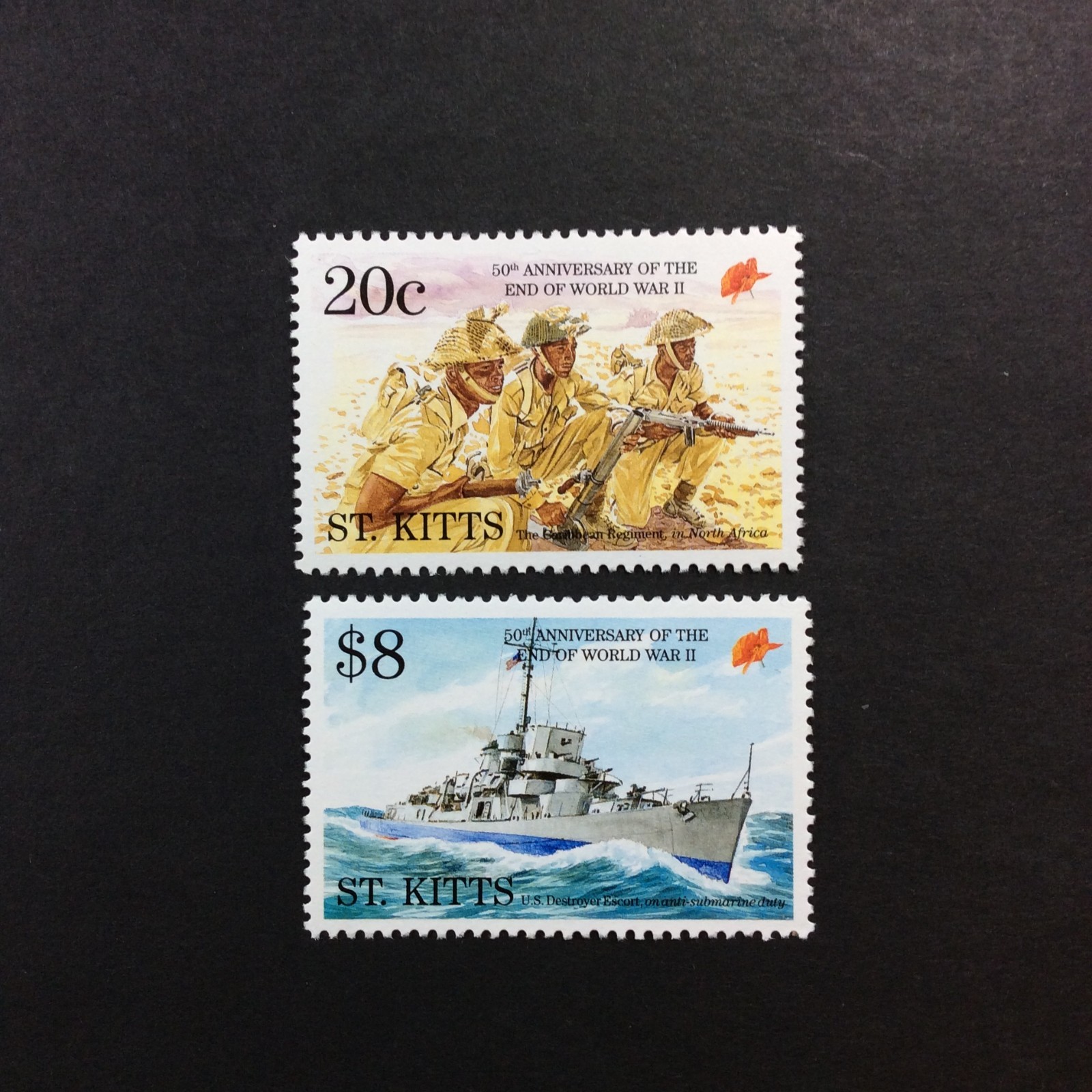BroadviewStamps British St Kitts #392, #389 MNH VF