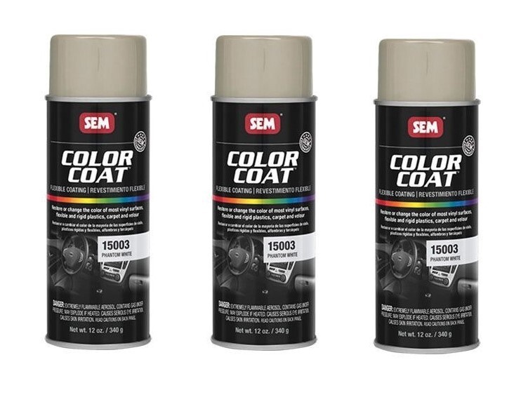 SEM 15003, Phantom White, Color Coat Vinyl Paint, Aerosol (3 Pack) SEM 15003, Phantom White, Color Coat Vinyl Paint, Aerosol (3 Pack)