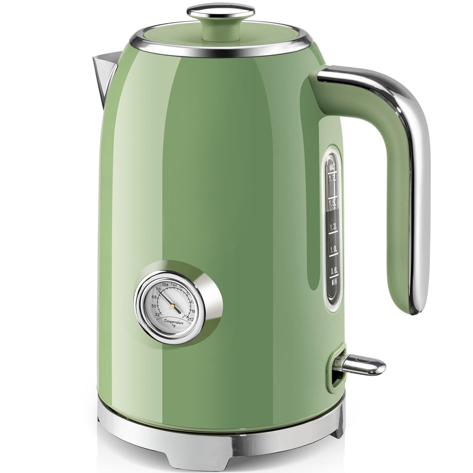 SUSTEAS Electric Kettle 57oz Hot Tea Water Boiler with Thermometer, 1500W Fa... SUSTEAS Electric Kettle 57oz Hot Tea Water Boiler with Thermometer, 1500W Fa...