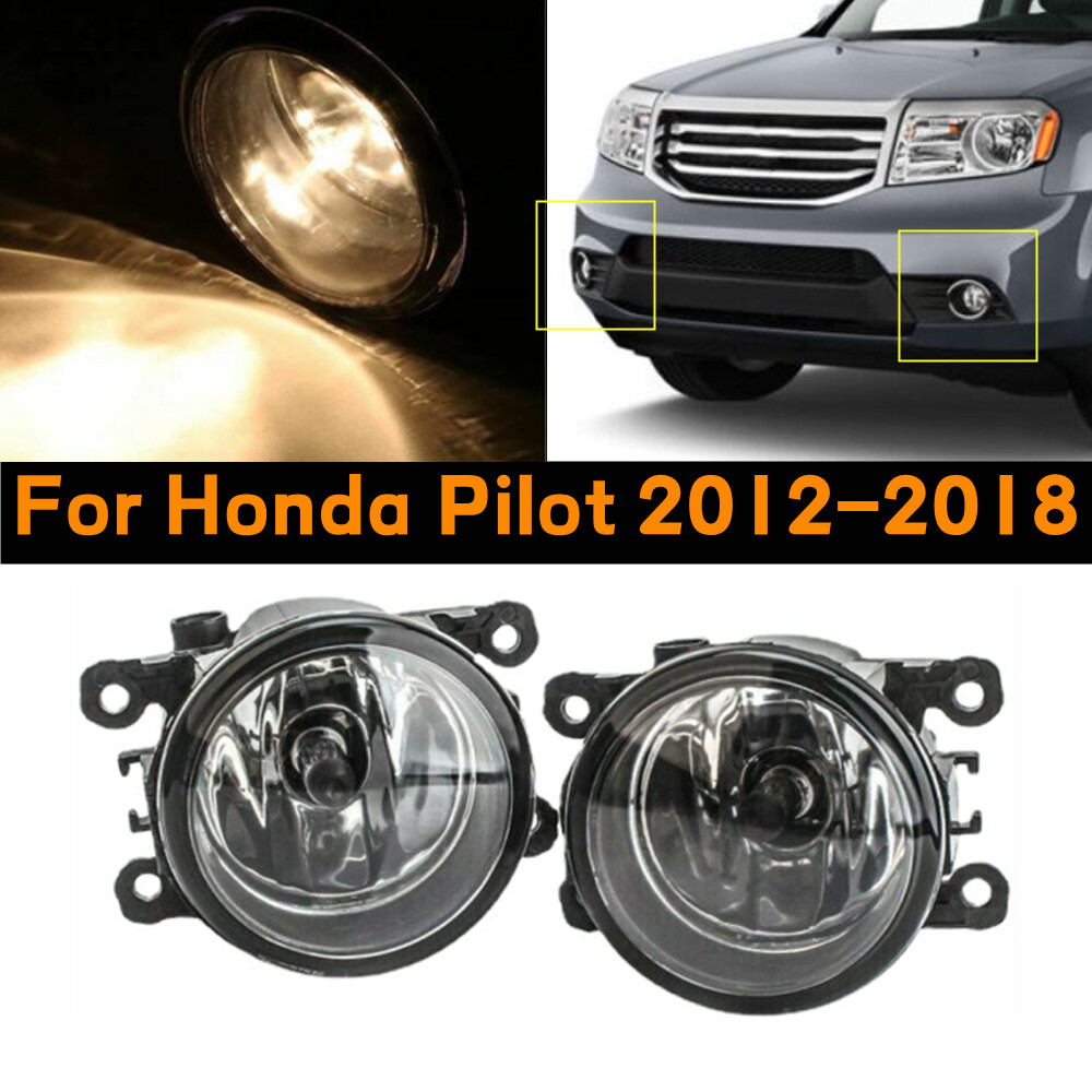 Pair Front Fog Light Driving Lamps LH+RH for Honda Pilot 12 13 14 15 16 17 18 Pair Front Fog Light Driving Lamps LH+RH for Honda Pilot 12 13 14 15 16 17 18