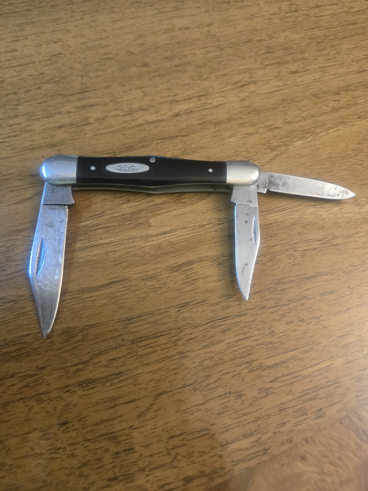 VINTAGE Case XX Knife #2383 Balloon Whittler 3 Blade Black Handle 1940s-1960s VINTAGE Case XX Knife #2383 Balloon Whittler 3 Blade Black Handle 1940s-1960s