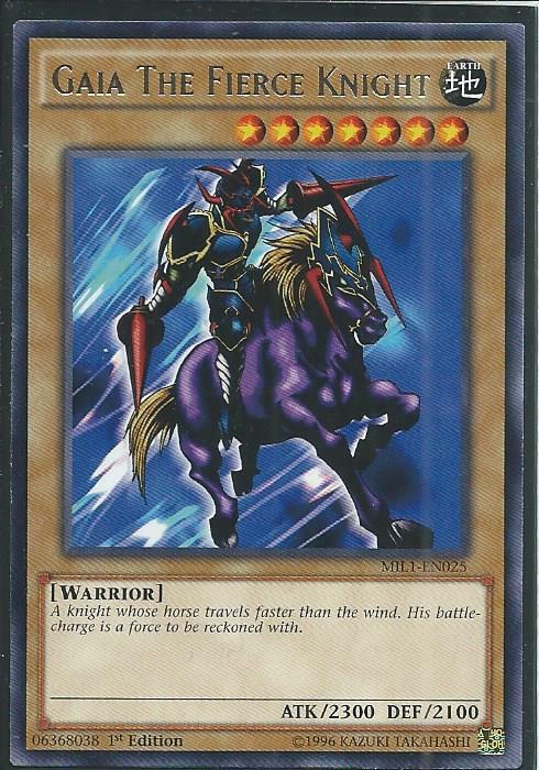 Yugioh - Gaia The Fierce Knight - 1st Edition Card Yugioh - Gaia The Fierce Knight - 1st Edition Card