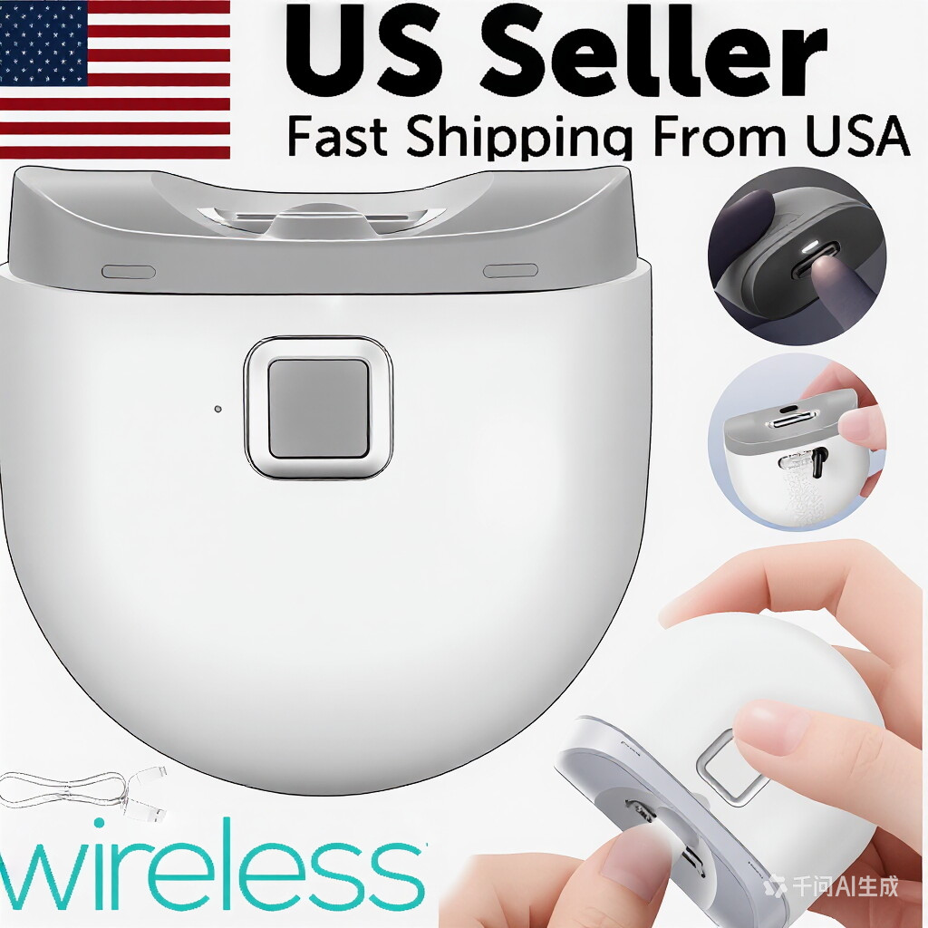 Automatic Electric Toe Nail Clippers W/ Light USB Rechargeable Fingernail Cutter