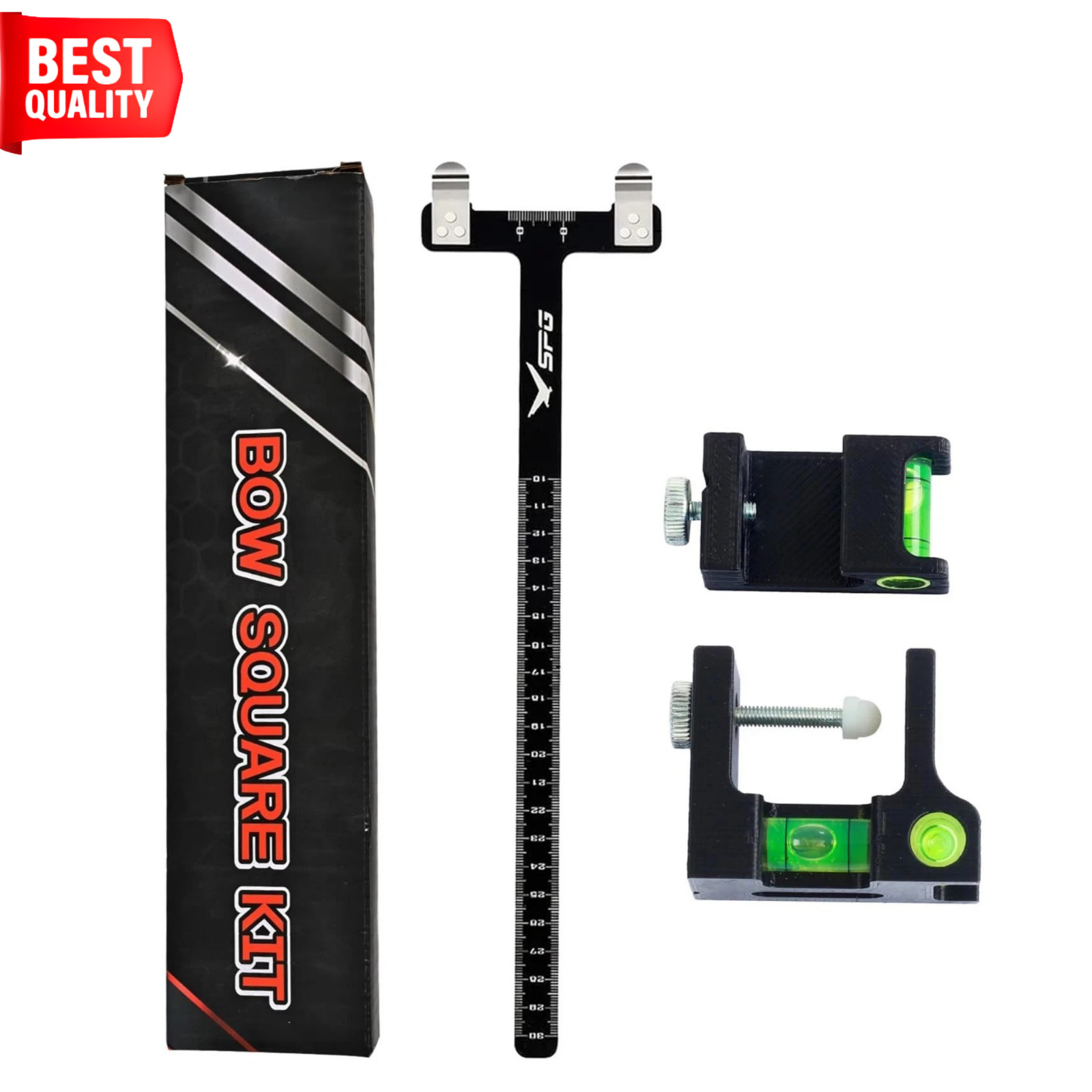 Bow Square Bow Level Kit 2 Pack Archery Bow String Level Turning Kit and T Sh...