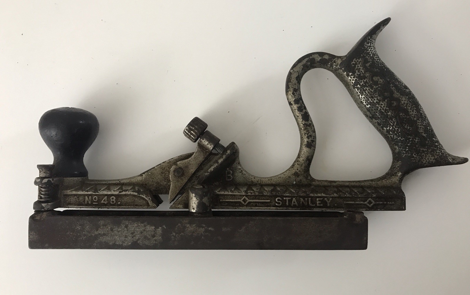 Stanley No. 48 Tongue & Groove Woodworking Plane, Vintage Original No Blade Stanley No. 48 Tongue & Groove Woodworking Plane, Vintage Original No Blade