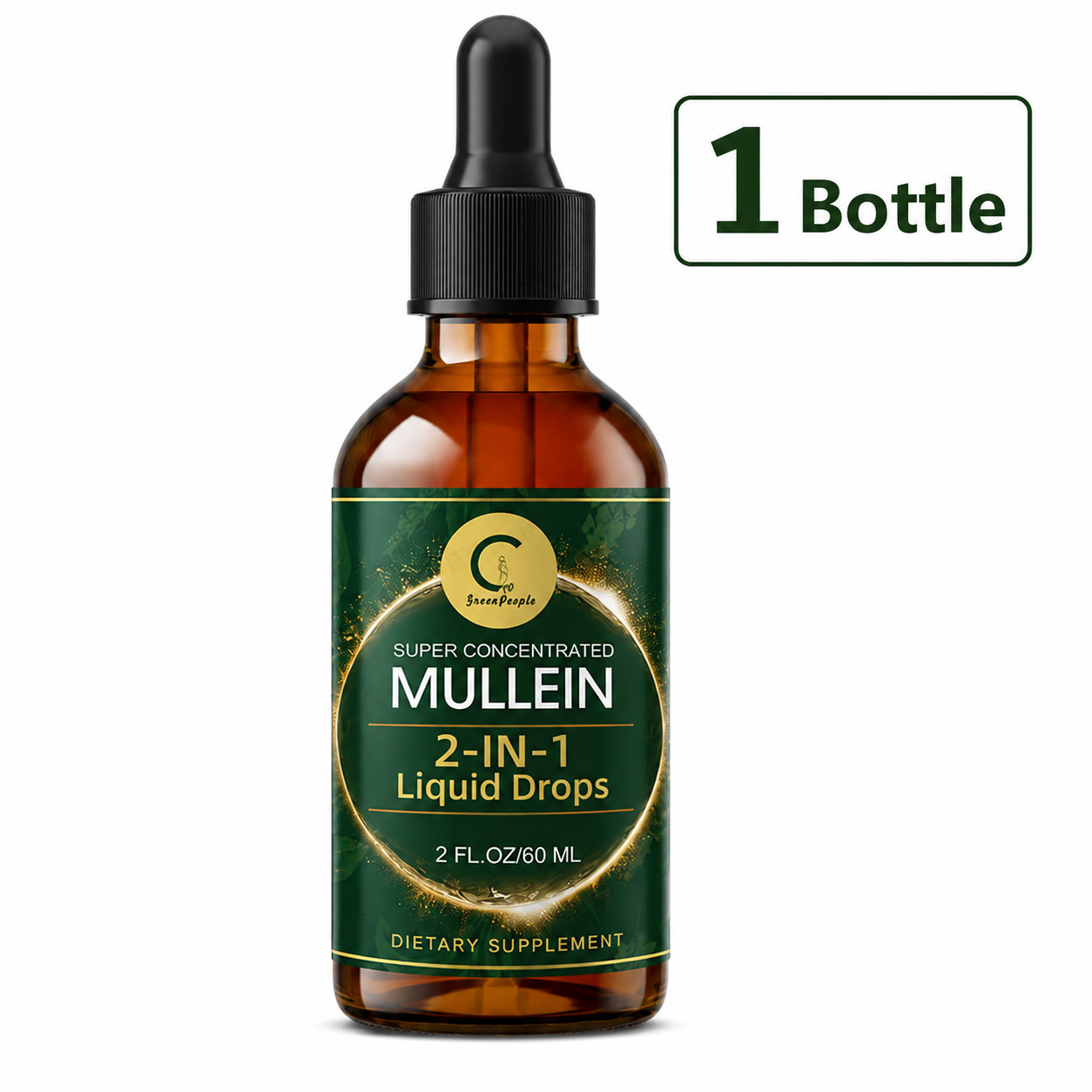 New Mullein Drops For Lung, Mullein Leaf Extract Super Concentrated Tincture USA
