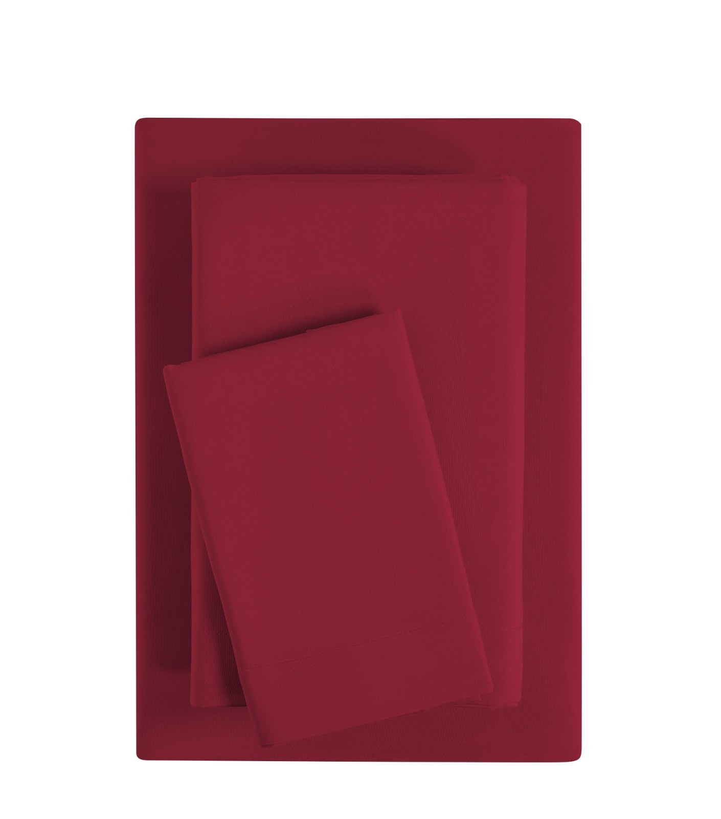 Mainstays Basic Value Microfiber Bed Sheet Set, Red Sedona, Twin, 3 Piece.
